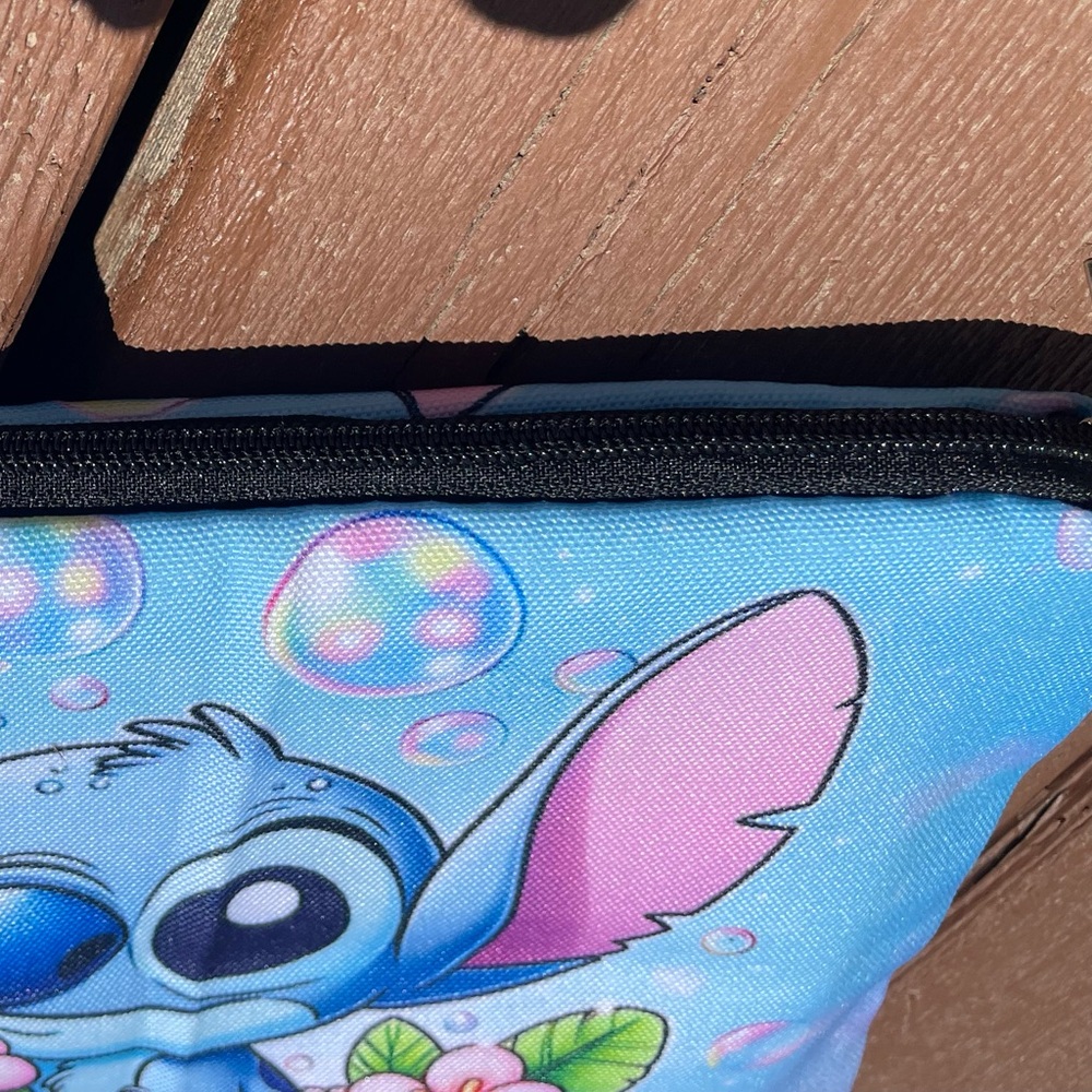 Blue and Pink Lilo and Stitch Character Pouch - Picture 2 of 2